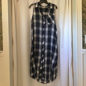 Plaid tunic dress