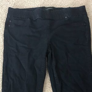 Black Liverpool Sienna pull on leggings - size 12