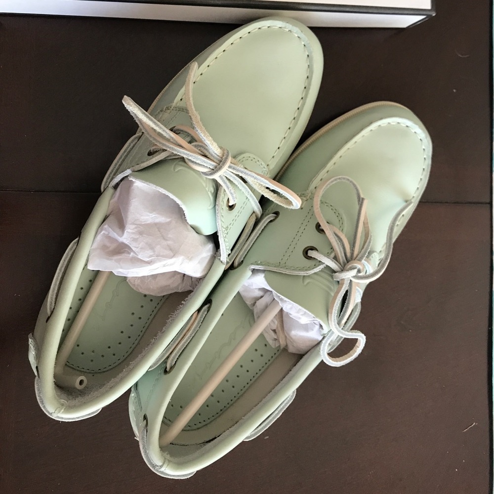 Canoos Women's Boat Shoe Golf Shoes - Dusty Mint