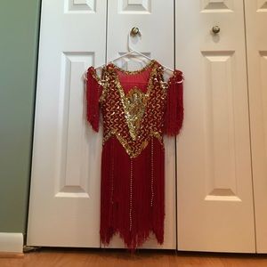 Halloween red flapper costume