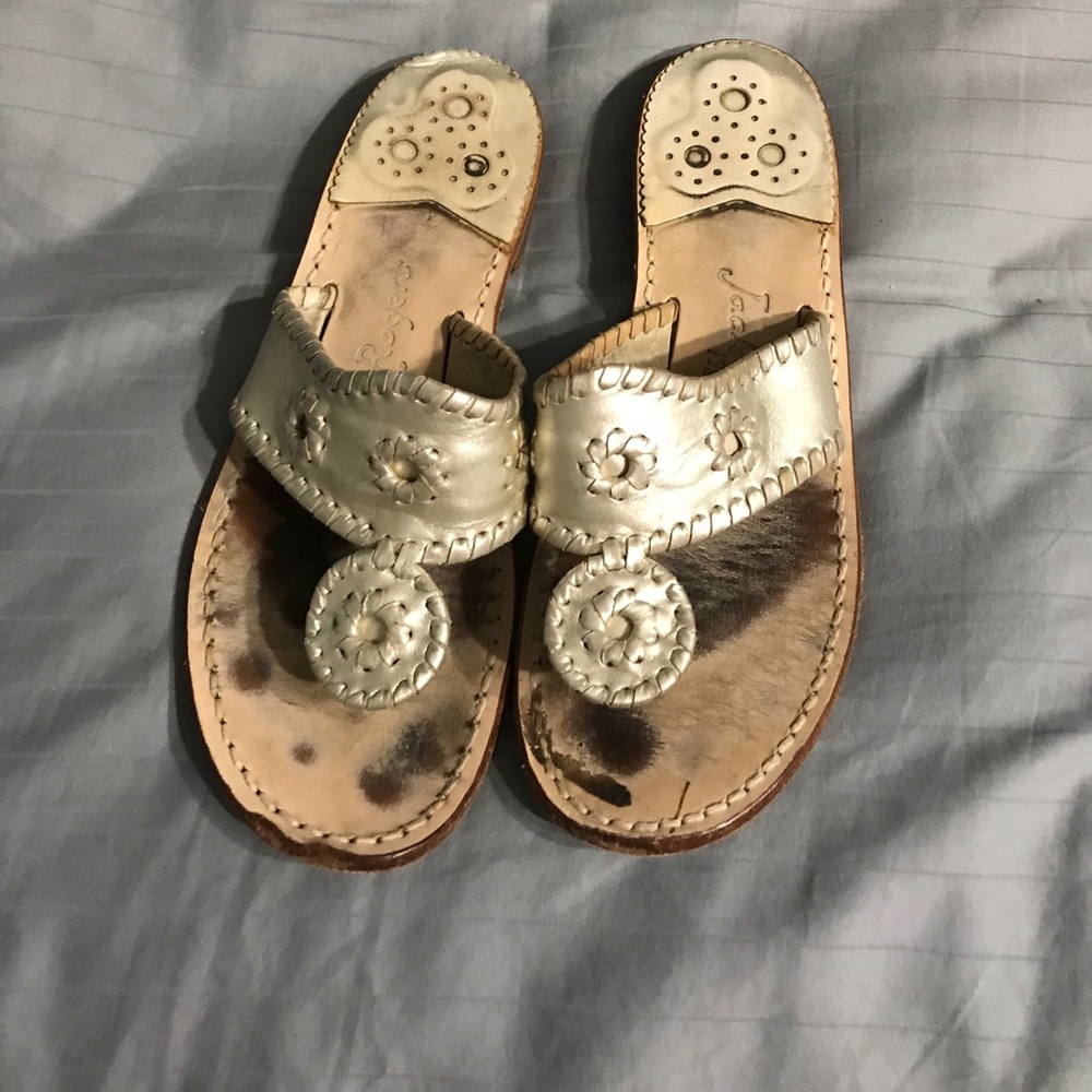 Gold jack Rogers size 7.5