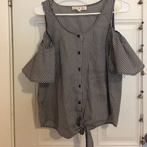 Gingham off the shoulder too never worn