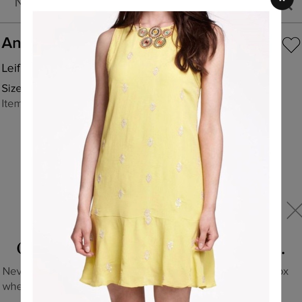 Anthropologie Citrus Dress - size 4