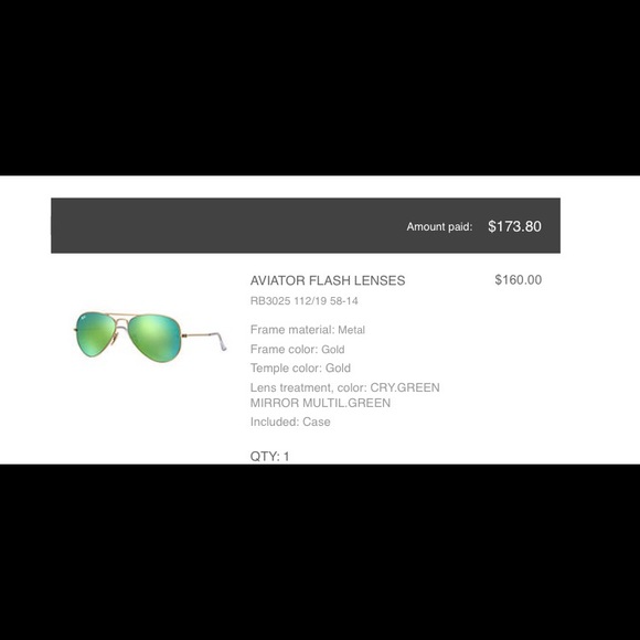 RayBan Aviator Flash Lens - Picture 7 of 8