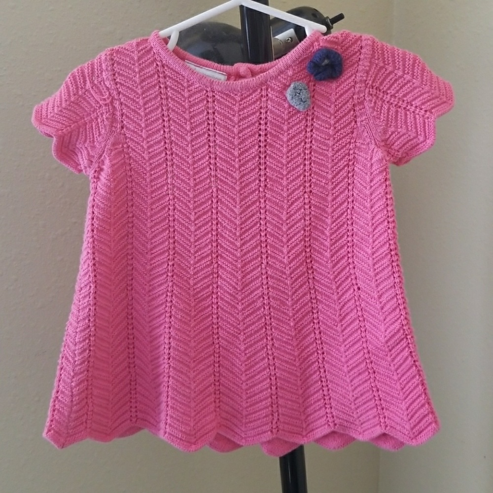 Crochet Pink Top 12months