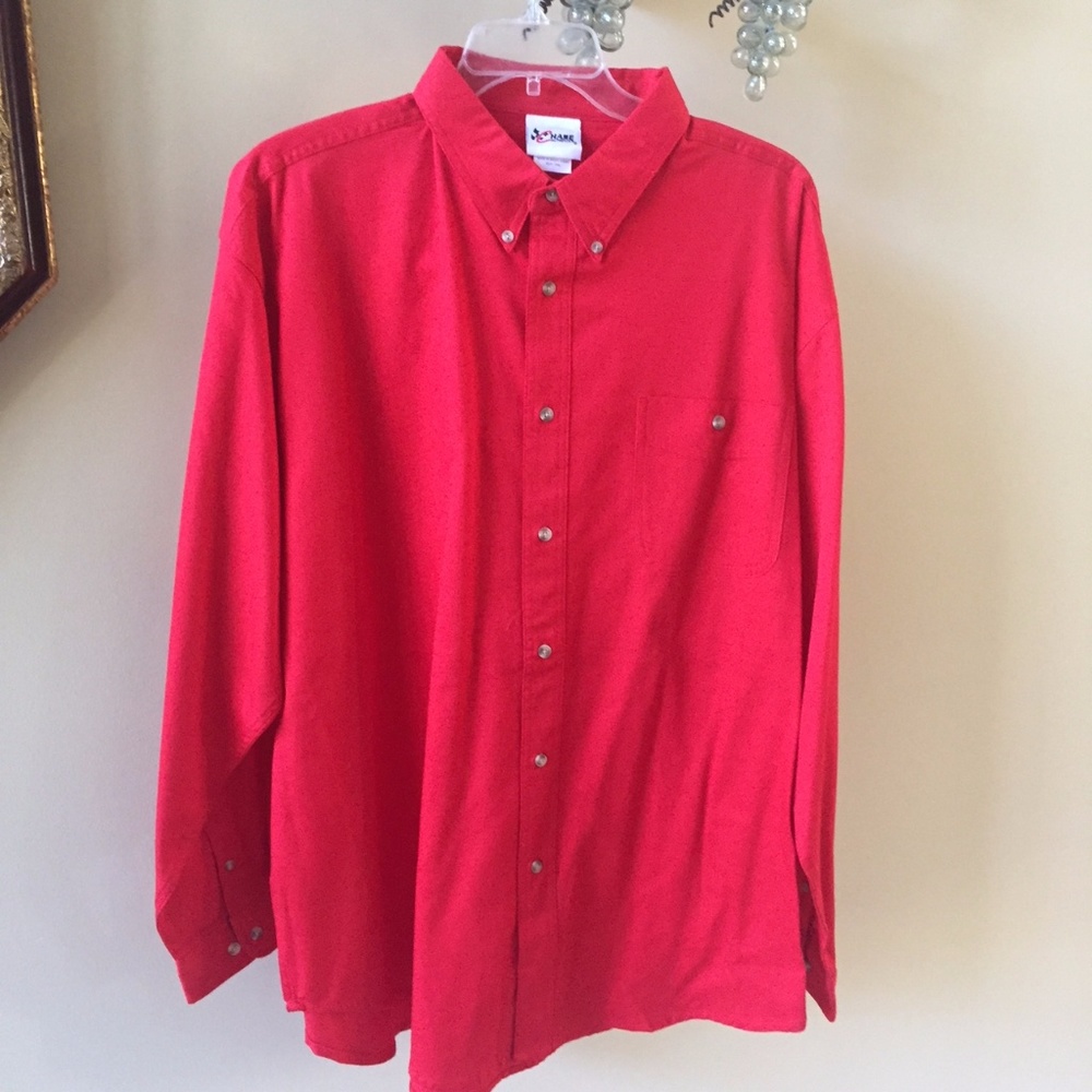 Chase Authentics Red NASCAR Uniform Work Shirt 2X - Picture 1 of 8