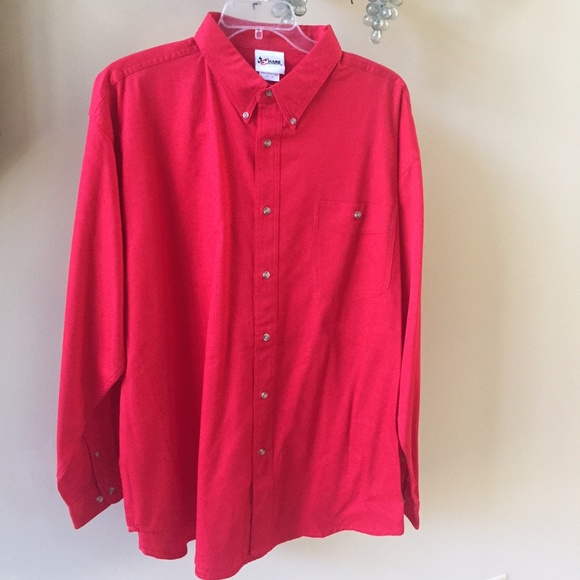 Chase Authentics Red NASCAR Uniform Work Shirt 2X - Picture 6 of 8