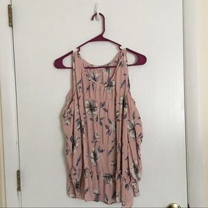 Floral Cold Shoulder LS