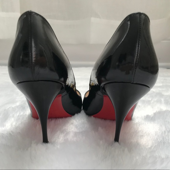 Christian Louboutin Shoes - SOLD! Christian Louboutin Gold Peep Toe Heels