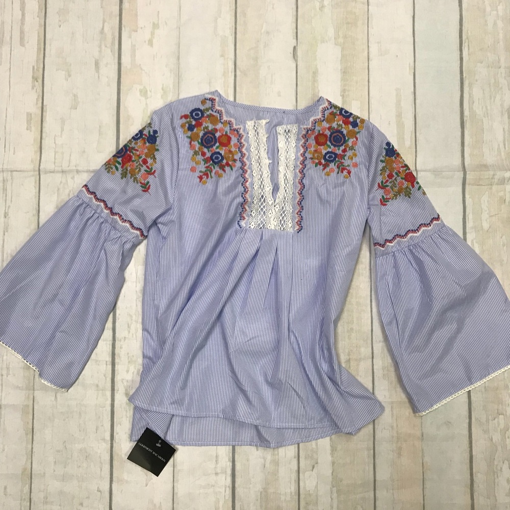 Goodnight Macaroon Embroidered Top