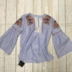 Goodnight Macaroon Embroidered Top
