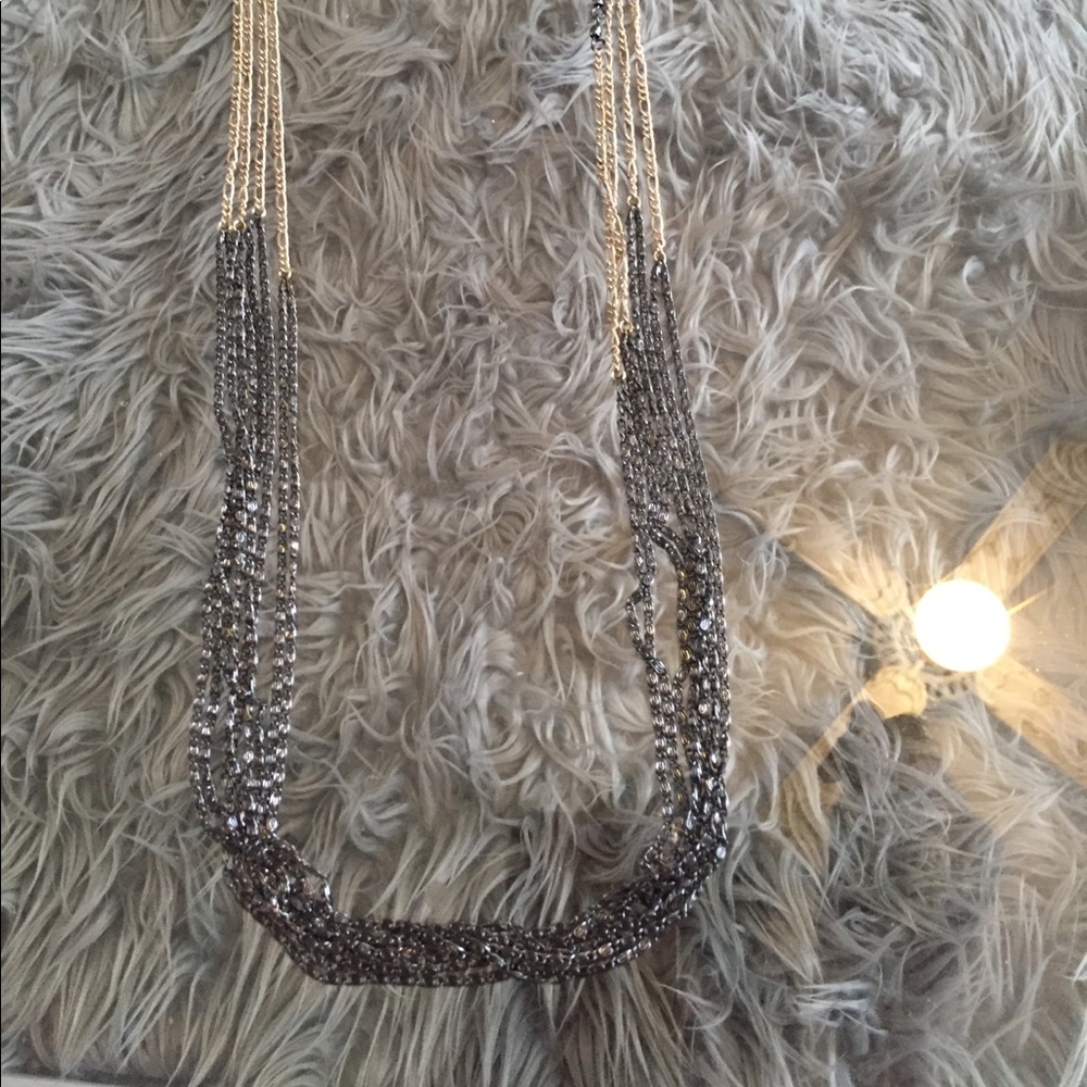 Long multi colored necklace
