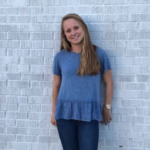 Francesca's peplum shirt