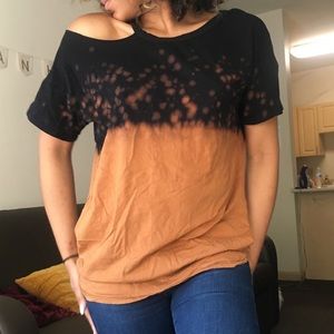 Black & Orange Top