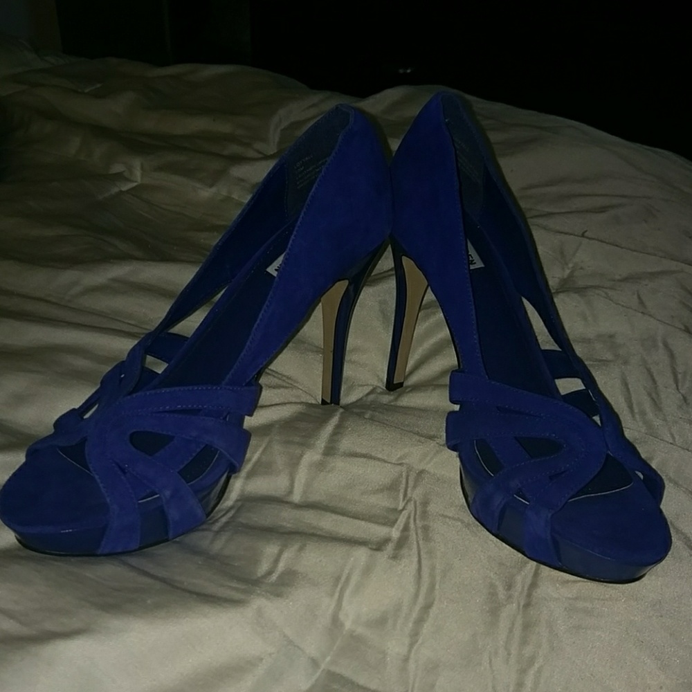 Steve Madden NWT Blue Heels