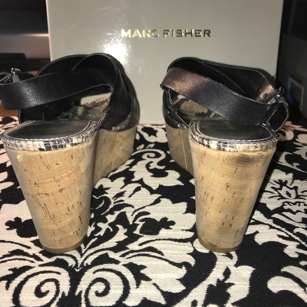 Black Marc Fisher Sandals - Picture 4 of 8