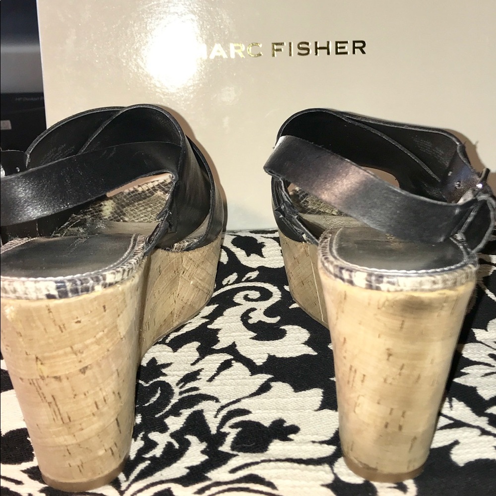 Black Marc Fisher Sandals - Picture 5 of 8