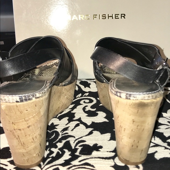Black Marc Fisher Sandals - Picture 5 of 8