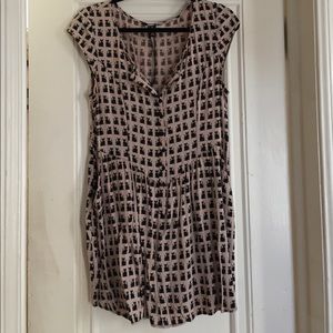 H & M Kitty cat dress with pockets size M
