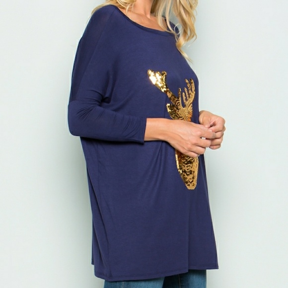Plus Size Christmas Tunic - Picture 4 of 4
