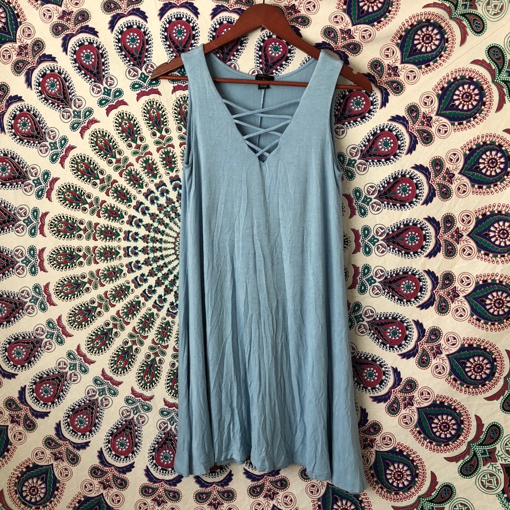 Light blue flowy dress