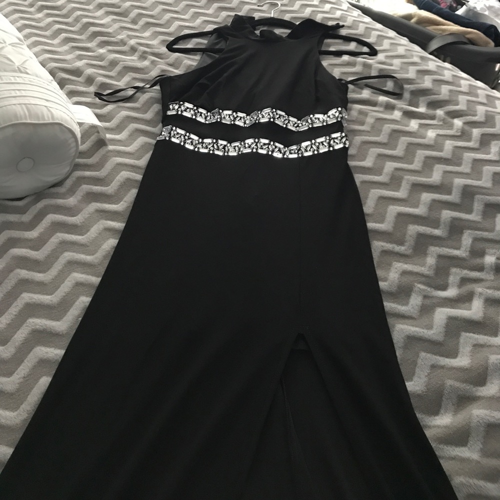 Long black dress!