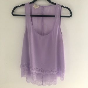 Pacsun Scalloped Eyelet Tank