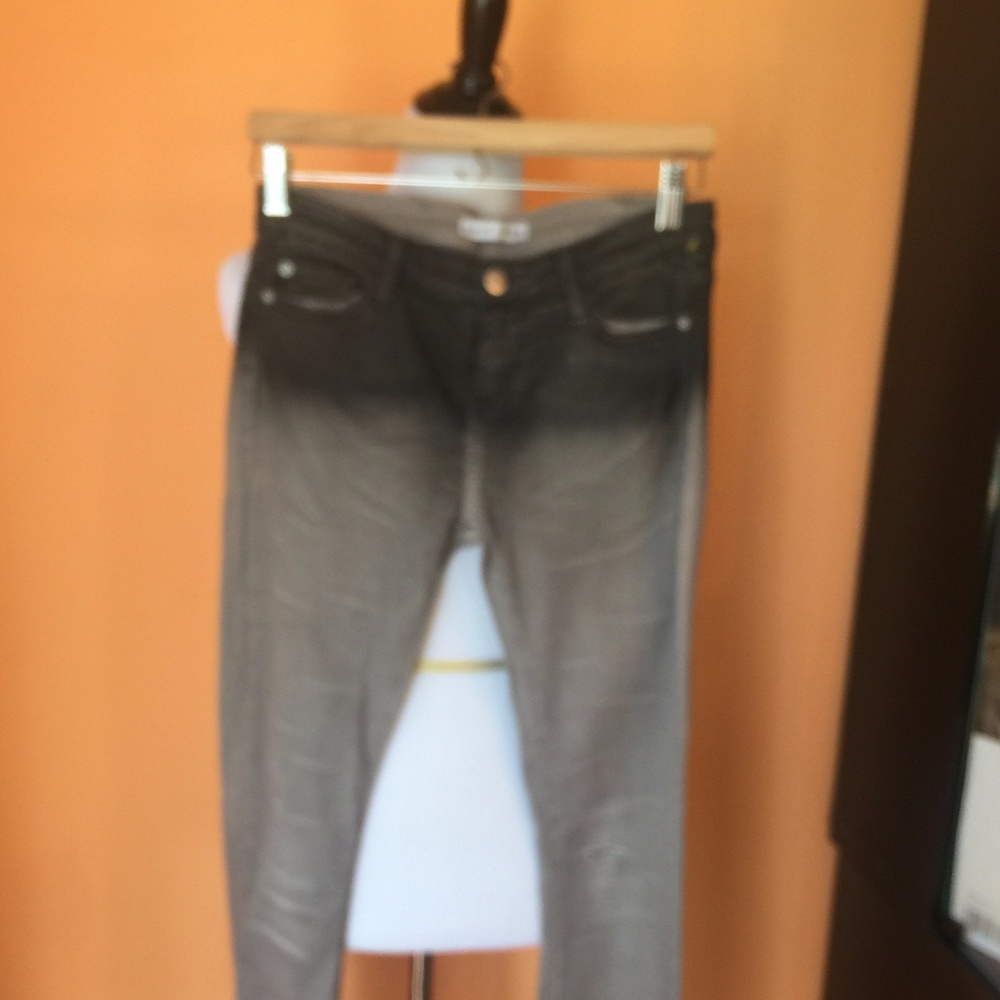 EACH x OTHER slim Gray Distressed Jeans SZ 27