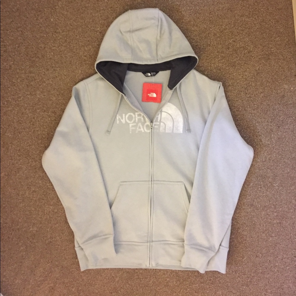 NEW Large Grey North Face hooded sweatshirt