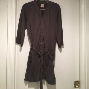 Button down tunic dress