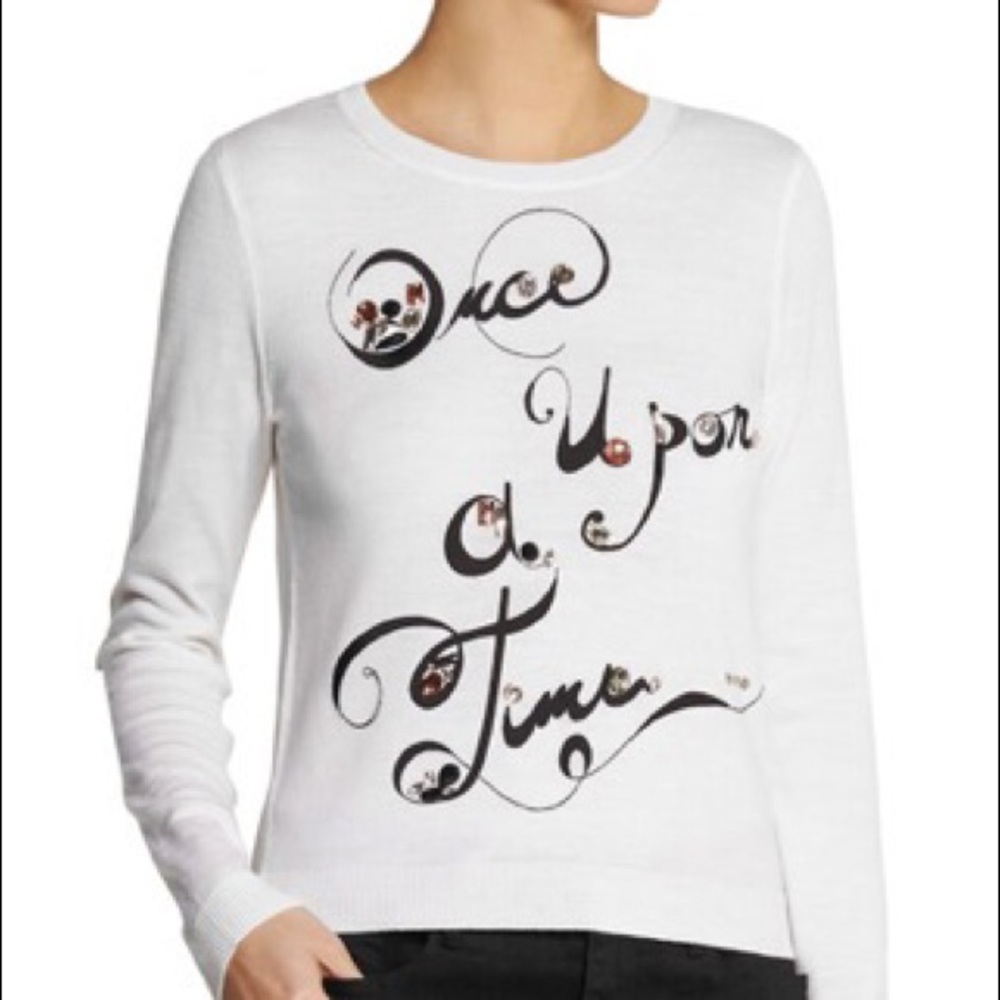 Alice and Olivia Embellished Wool Sweater