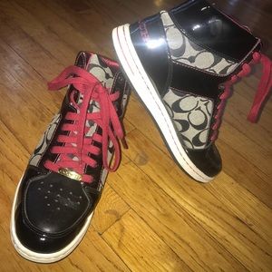 High top coach sneakers