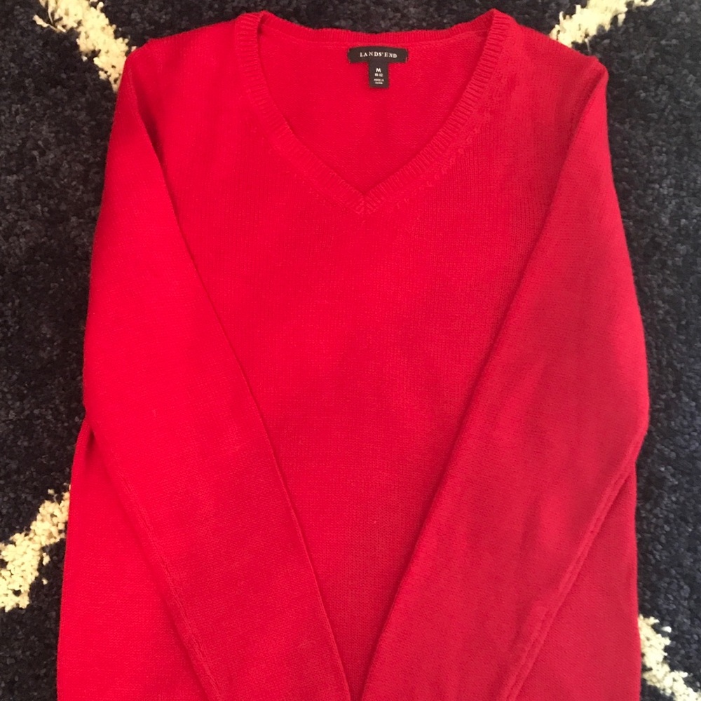 Lands' End Sweater - Red