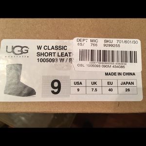 Ugg Black Leather Boots