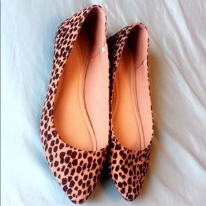 Cheetah print flats size 8