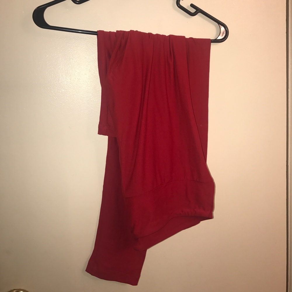Lularoe red leggings