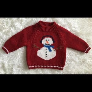 Wool Snowman Sweater