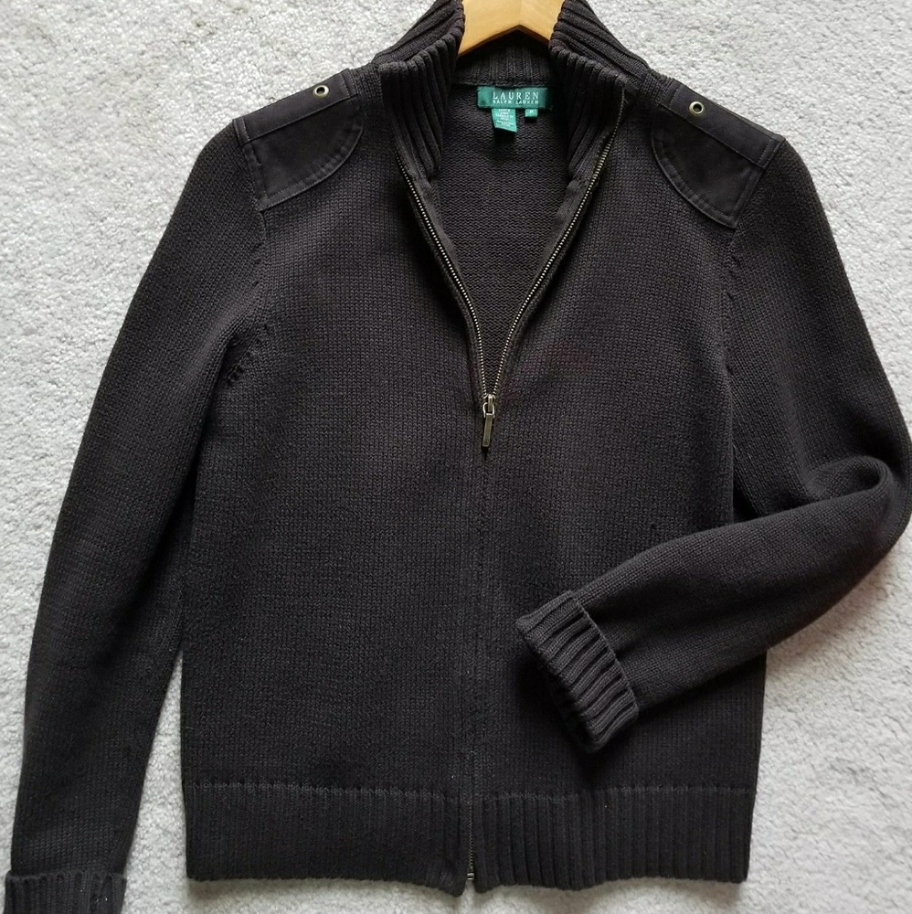 Lauren Ralph Lauren zip up sweater jacket