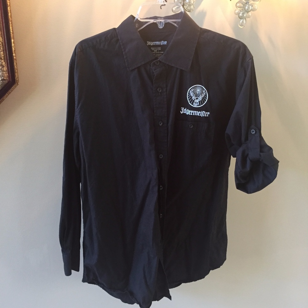 Jagermeifter Deer Cross Long Roll Up Sleeves Shirt