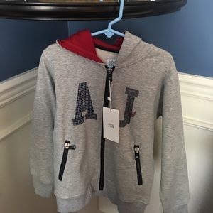 Boys nwt Armani Junior zip-up