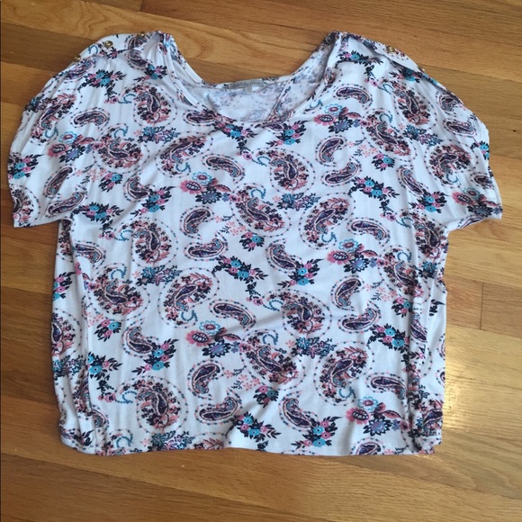 Paisley open back tshirt - Picture 1 of 3