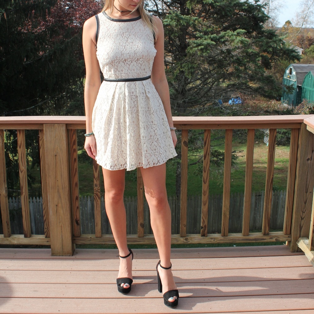 Speechless White Lace Dress