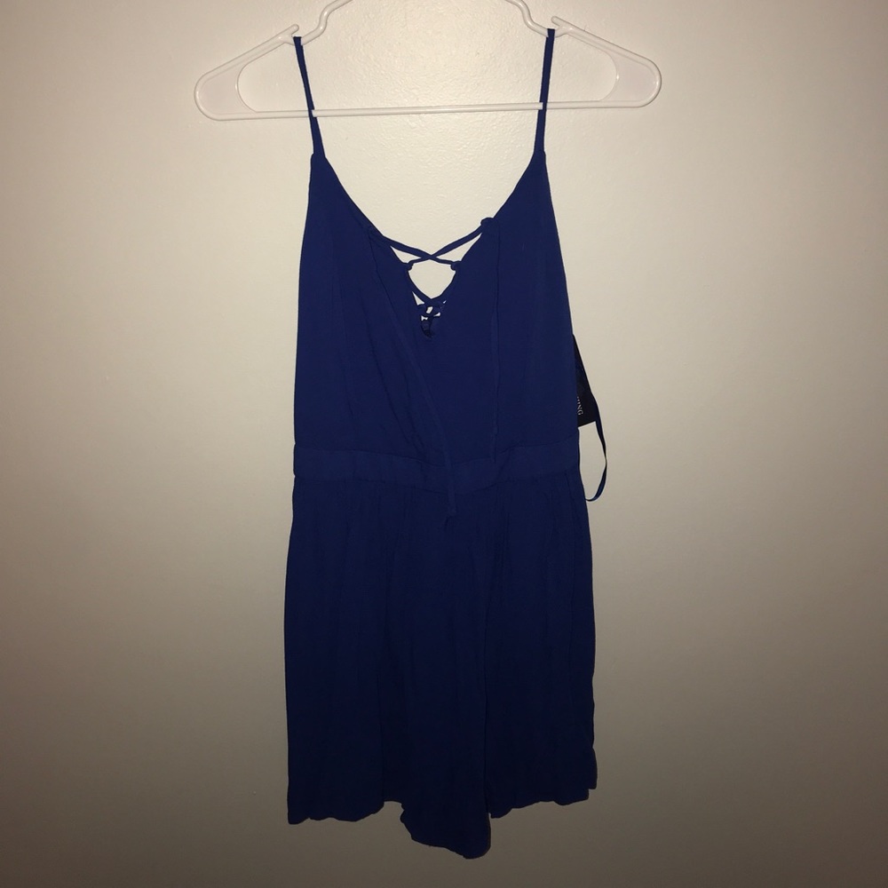 Lace Up Romper