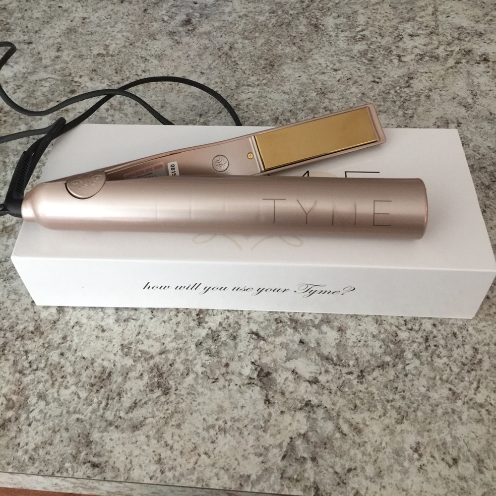 Tyme hair flat iron curler