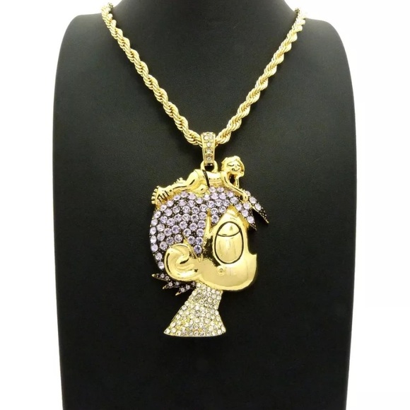 Other - LIL UZI VERT Cartoon Hip Hop Necklace Pendant Set