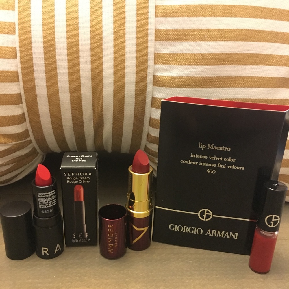 💄Red Lipstick (Armani, Wander, Sephora) Bundle💄