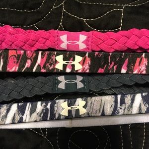 Under Armour set of 4 skinny headbands