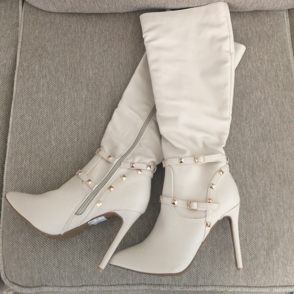 New Anne Michelle Boots Faux Fur size 7 1/2