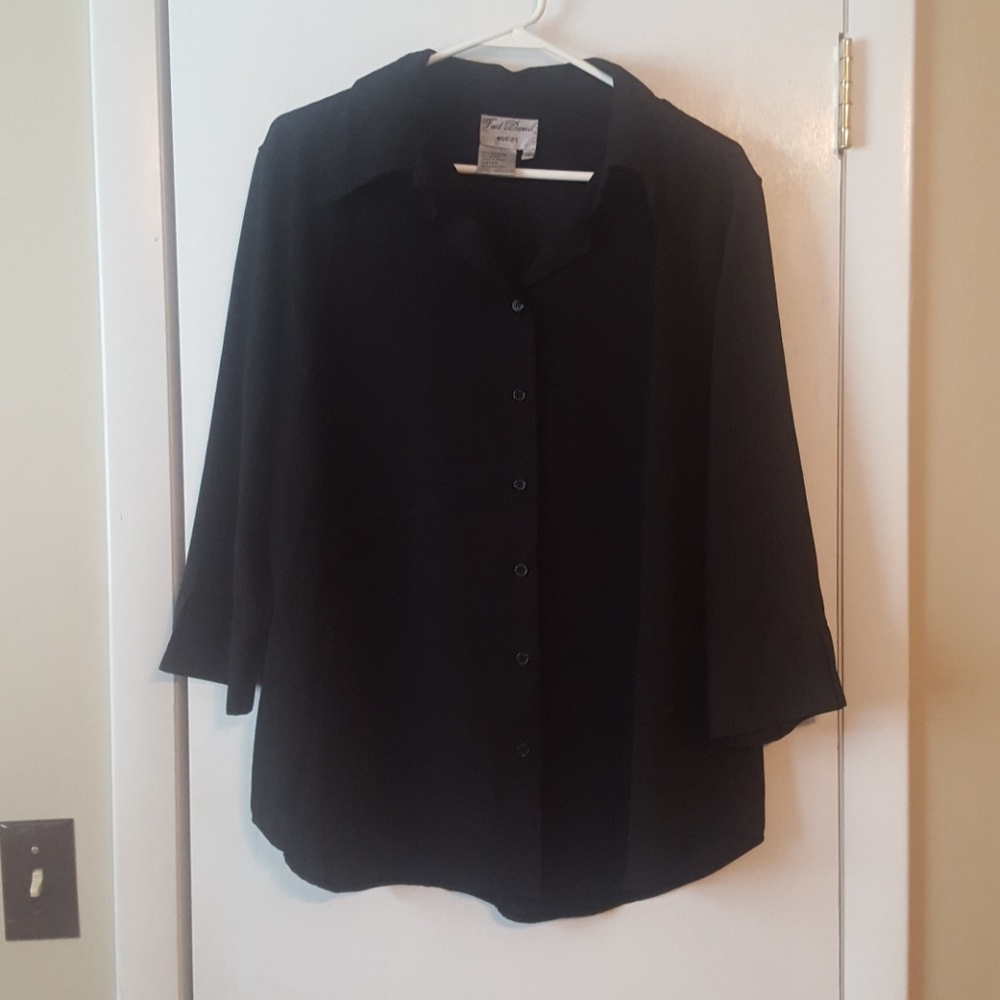 Black button up top