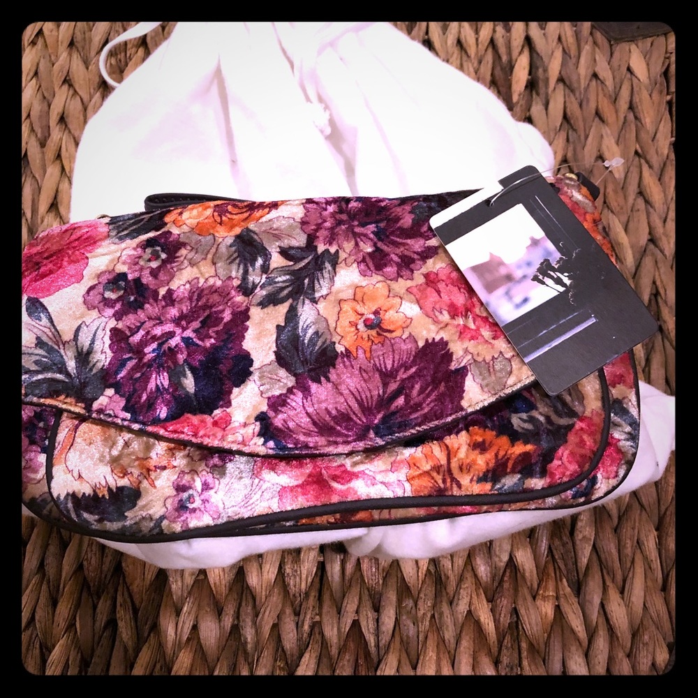 New crossbody purse soft floral material